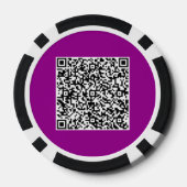 Ontwerp uw eigen QR Code Poker Chips Sjabloon (Achterkant)