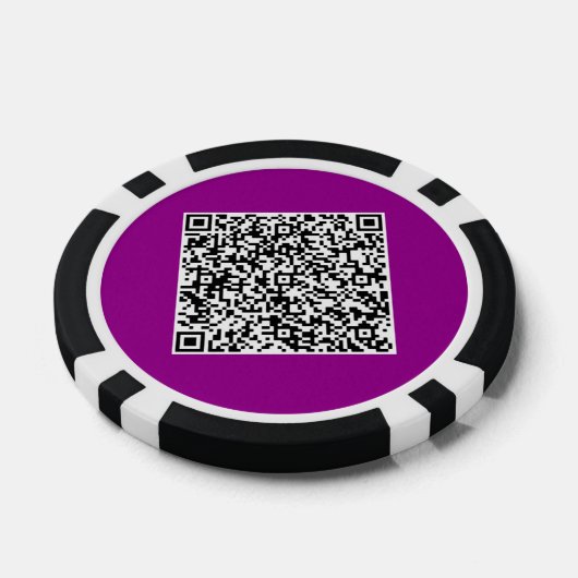 Ontwerp uw eigen QR Code Poker Chips Sjabloon (Enkel)
