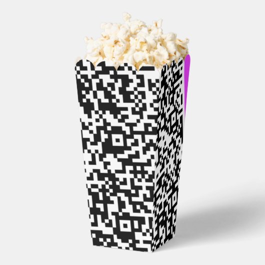 Ontwerp uw eigen QR-code Popcorn Box voorbeeld Bedankdoosjes (Popped)