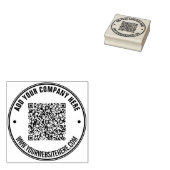 Ontwerp uw eigen QR-code ronde rubberen stempel Sj (Gestempeld)