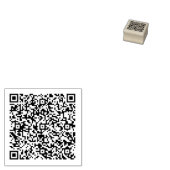 Ontwerp uw eigen QR-code Rubber Stamp Sjabloon Rubberstempel (Gestempeld)