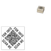 Ontwerp uw eigen QR-code rubberen stempel (Gestempeld)