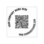 Ontwerp uw eigen QR-code rubberen stempel Sjabloon (Afrduk)