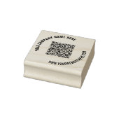 Ontwerp uw eigen QR-code rubberen stempel Sjabloon (Stempel)