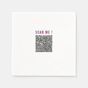 Ontwerp uw eigen QR-code Scan Info Grappige servet
