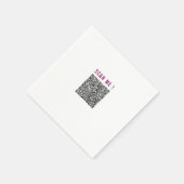 Ontwerp uw eigen QR-code Scan Info Grappige servet (Hoek)
