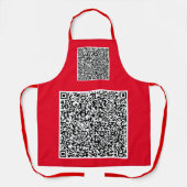 Ontwerp uw eigen QR-code Schort Aangepaste kleur (Voorkant)
