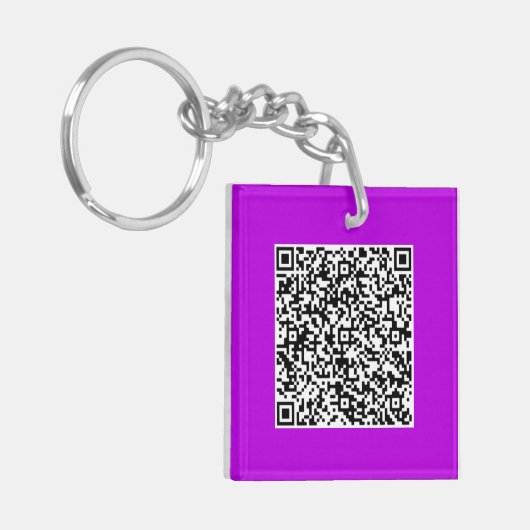 Ontwerp uw eigen QR-code Sleutelhanger Aangepaste (Voorkant Links)