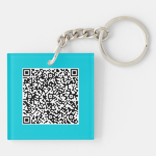 Ontwerp uw eigen QR-code Sleutelhanger Aangepaste  (Achterkant)