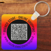 Ontwerp uw eigen QR Code Sleutelhanger met aangepa (Achterkant)