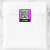 Ontwerp uw eigen QR-code Sticker voorbeeld (Tas)