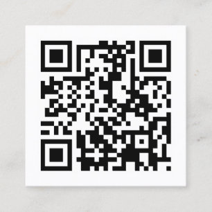 ontwerp uw eigen QR-code Vierkante Visitekaartje