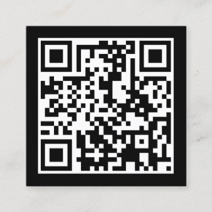 ontwerp uw eigen QR-code Vierkante Visitekaartje