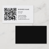 ontwerp uw eigen QR-code Visitekaartje (Voorkant / Achterkant)