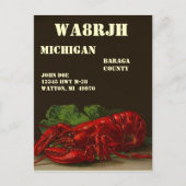 Ontwerp uw eigen QSL HAM-radiooperator op het wild Briefkaart (Voorkant)