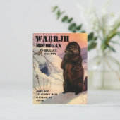 Ontwerp uw eigen QSL HAM-radiooperator op het wild Briefkaart (Staand voorkant)