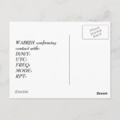 Ontwerp uw eigen QSL HAM-radiooperator op Panda Briefkaart (Achterkant)