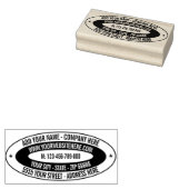 Ontwerp Uw Eigen Retouradres Ovaal Rubber Stempel (Gestempeld)