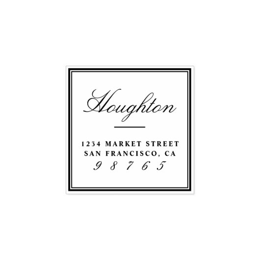 Ontwerp uw eigen retouradres voor de aangepaste fa rubberstempel (Afrduk)