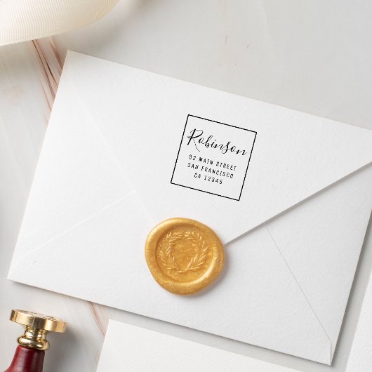 Ontwerp uw eigen retouradres voor de aangepaste fa zelfinktende stempel