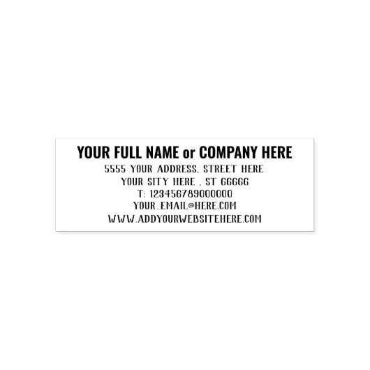 Ontwerp uw eigen retouradres zelfinktstempel  zelfinktende stempel (Design)