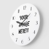 Ontwerp uw eigen ronde (grote) wandklok (Hoek)