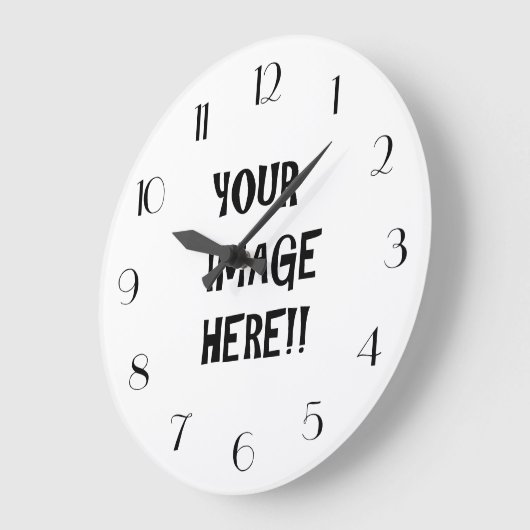 Ontwerp uw eigen ronde (grote) wandklok (Hoek)