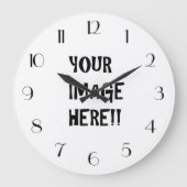 Ontwerp uw eigen ronde (grote) wandklok (Voorkant)