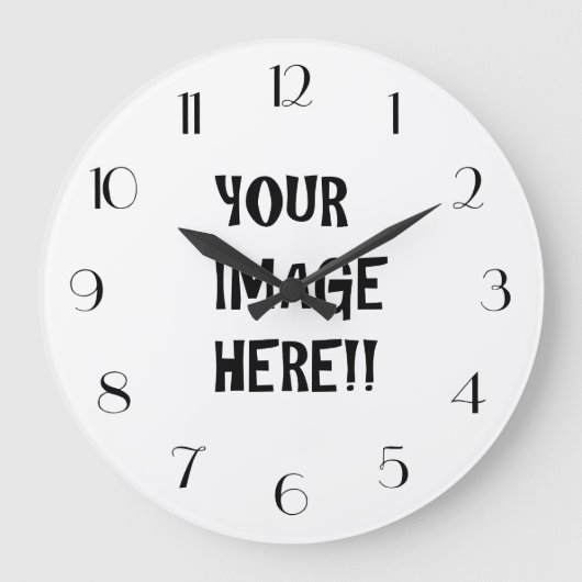 Ontwerp uw eigen ronde (grote) wandklok (Voorkant)
