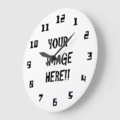 Ontwerp uw eigen ronde (grote) wandklok (Hoek)