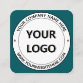 Ontwerp uw eigen ronde stempel visitekaartje sjabl (Voorkant)