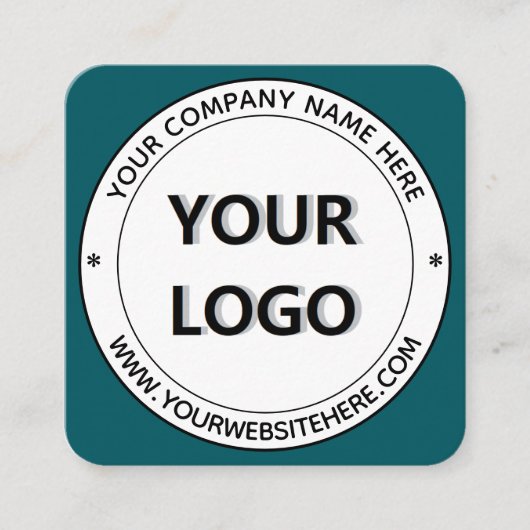 Ontwerp uw eigen ronde stempel visitekaartje sjabl (Voorkant)