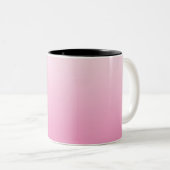 Ontwerp uw eigen roze OMbre en Jouw naam Tweekleurige Koffiemok (Voorkant rechts)