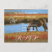 Ontwerp uw eigen RSVP-Briefkaarten voor bruiloft Uitnodiging Briefkaart (Achterkant)