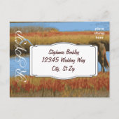 Ontwerp uw eigen RSVP-Briefkaarten voor bruiloft Uitnodiging Briefkaart (Voorkant)