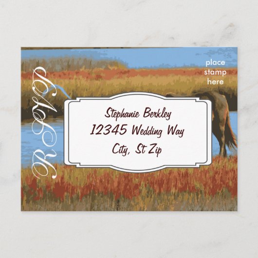 Ontwerp uw eigen RSVP-Briefkaarten voor bruiloft Uitnodiging Briefkaart (Voorkant)