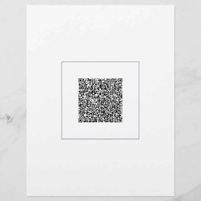 Ontwerp uw eigen scan QR-code Letterhoofd Sjabloon Briefhoofd (Achterkant)