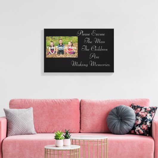 Ontwerp uw eigen schilderwanden canvas afdruk (Insitu (Woonkamer))