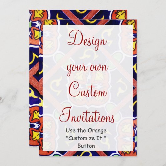 Ontwerp uw eigen Sjablonen voor SouthWestern-uitno Kaart (Voorkant / Achterkant)