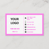 Ontwerp uw eigen sjabloon voor promotionele visite visitekaartje (Voorkant)