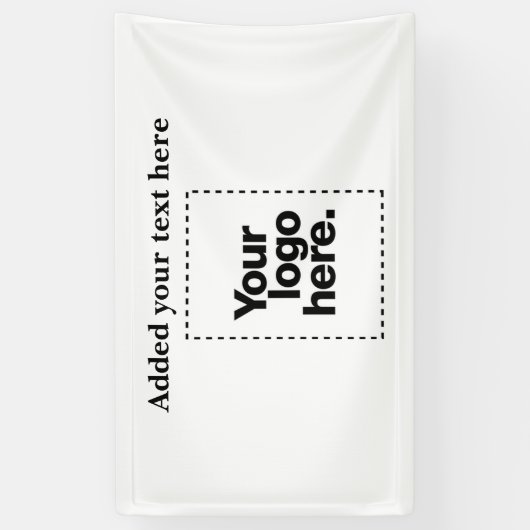 Ontwerp uw eigen spandoek (Verticaal)