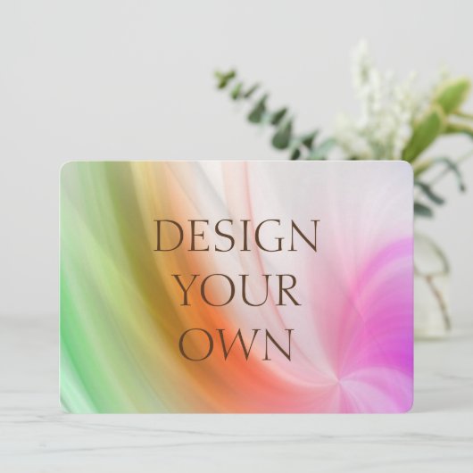 Ontwerp uw eigen sparen de Datum Save The Date (Staand voorkant)