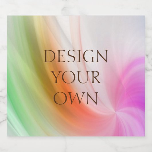 Ontwerp uw eigen sparkling wijnetiket (Enkel label)