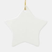 Ontwerp uw eigen Star-versiering Keramisch Ornament (Voorkant)