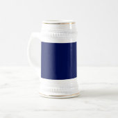 Ontwerp uw eigen Stein-Mok - blauw en wit Bierpul (Voorkant links)