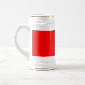 Ontwerp uw eigen Stein-Mok - Rood en wit Bierpul (Links)