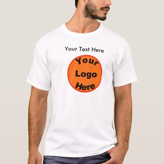 Ontwerp uw eigen T-Shirt W/Logo en voor- en achter (Voorkant)