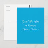 Ontwerp uw eigen tekst en kleur Briefkaart Sjabloo (Voorkant / Achterkant)