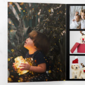 Ontwerp uw eigen tien fotocollage drieluik wenskaart (Binnenzijde eerst)