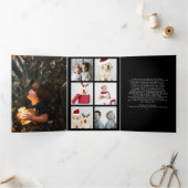 Ontwerp uw eigen tien fotocollage drieluik wenskaart (Binnen)